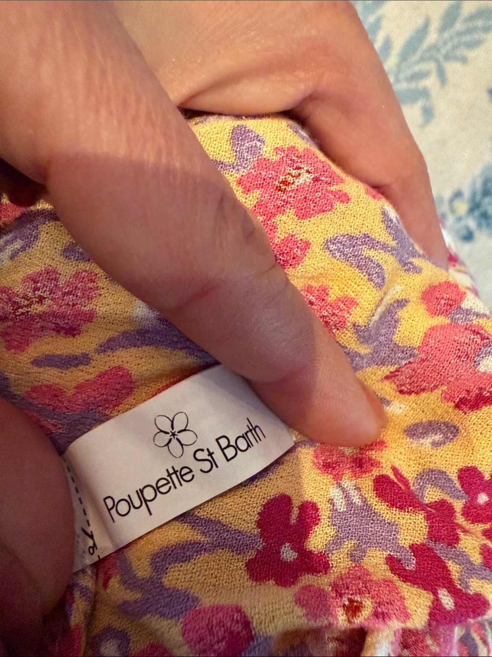 Poupette St Barth Triny Smocked Mini Skirt in Purple Daffodil ~ Size S - Picture 6 of 6